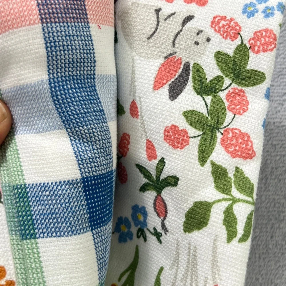 Shabby Chic Kitchen Towels Bunnies Call Me Grammy Easter Spring Decor (3 Count)‎